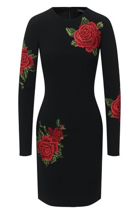 Женское платье DOLCE & GABBANA черного цвета по цене 176500 руб., арт. F6K6TZ/GD0Q4 | Фото 1 Женское платье DOLCE & GABBANA черного цвета, арт. F6K6TZ/GD0Q4 | Фото 1