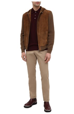 Мужской замшевый бомбер LORO PIANA коричневого цвета по цене 522500 руб., арт. FAL2843 | Фото 2 Мужской замшевый бомбер LORO PIANA коричневого цвета, арт. FAL2843 | Фото 2