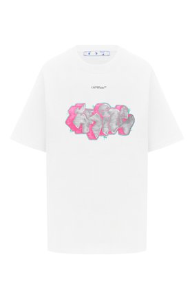 Женская хлопковая футболка OFF-WHITE белого цвета по цене 25800 руб., арт. 0WAA049F20JER0020130 | Фото 1 Женская хлопковая футболка OFF-WHITE белого цвета, арт. 0WAA049F20JER0020130 | Фото 1