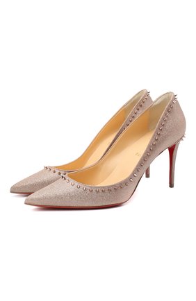 Женская туфли anjalina 85 CHRISTIAN LOUBOUTIN бронзового цвета по цене 62100 руб., арт. anjalina 85 glitter mini | Фото 1 Женская туфли anjalina 85 CHRISTIAN LOUBOUTIN бронзового цвета, арт. anjalina 85 glitter mini | Фото 1