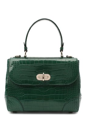 Женская сумка из кожи аллигатора tiffin 27 RALPH LAUREN зеленого цвета по цене 1810000 руб., арт. 435619990/AMIS | Фото 1 Женская сумка из кожи аллигатора tiffin 27 RALPH LAUREN зеленого цвета, арт. 435619990/AMIS | Фото 1