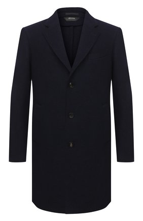 Мужской шерстяное пальто Z ZEGNA синего цвета по цене 116500 руб., арт. 897762/4DSGG0 | Фото 1 Мужской шерстяное пальто Z ZEGNA синего цвета, арт. 897762/4DSGG0 | Фото 1 (Рукава: Длинные; Материал внешний: Шерсть; Мужское Кросс-КТ: Верхняя одежда, пальто-верхняя одежда; Стили: Классический)