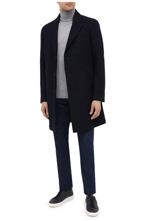Мужской шерстяное пальто Z ZEGNA синего цвета по цене 116500 руб., арт. 897762/4DSGG0 | Фото 2 Мужской шерстяное пальто Z ZEGNA синего цвета, арт. 897762/4DSGG0 | Фото 2 (Рукава: Длинные; Материал внешний: Шерсть; Мужское Кросс-КТ: Верхняя одежда, пальто-верхняя одежда; Стили: Классический)