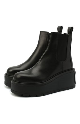 Женские кожаные челси valentino garavani VALENTINO черного цвета по цене 72650 руб., арт. UW0S0AP7/RBJ | Фото 1 Женские кожаные челси valentino garavani VALENTINO черного цвета, арт. UW0S0AP7/RBJ | Фото 1