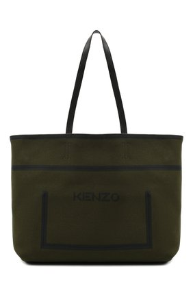 Женский сумка KENZO хаки цвета по цене 27950 руб., арт. FA62SA409F04 | Фото 1 Женский сумка KENZO хаки цвета, арт. FA62SA409F04 | Фото 1