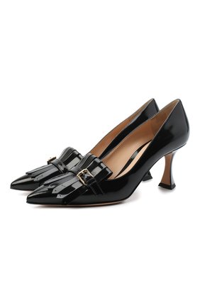 Женская кожаные туфли GIANVITO ROSSI черного цвета по цене 69050 руб., арт. G22028.70RIC.SMANER0 | Фото 1 Женская кожаные туфли GIANVITO ROSSI черного цвета, арт. G22028.70RIC.SMANER0 | Фото 1