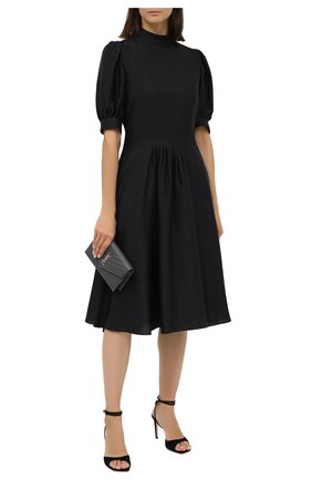 Женское шелковое платье GIORGIO ARMANI черного цвета по цене 194000 руб., арт. 0WHVA06D/T01V0 | Фото 2 Женское шелковое платье GIORGIO ARMANI черного цвета, арт. 0WHVA06D/T01V0 | Фото 2