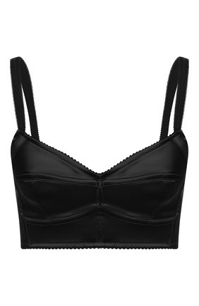 Женская топ-бюстье DOLCE & GABBANA черного цвета по цене 39850 руб., арт. F7T18T/FURAD | Фото 1 Женская топ-бюстье DOLCE & GABBANA черного цвета, арт. F7T18T/FURAD | Фото 1