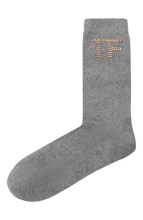 Женские носки TOM FORD серого цвета по цене 21400 руб., арт. S00001-YAX280 | Фото 1 Женские носки TOM FORD серого цвета, арт. S00001-YAX280 | Фото 1