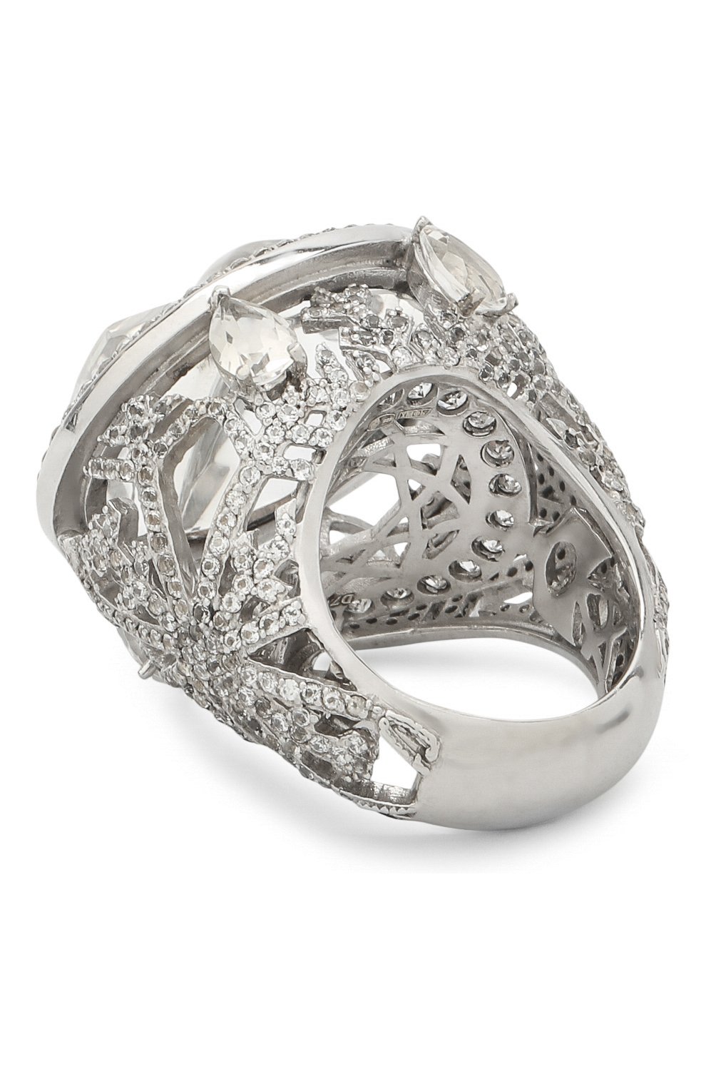 Женское кольцо DZHANELLI серебряного цвета, арт. 0234 | Фото 3 (Материал: Серебро)