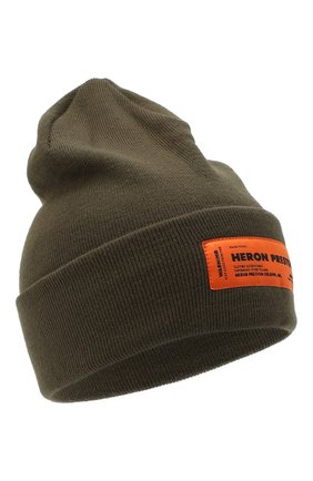 Женский шапка HERON PRESTON хаки цвета по цене 7995 руб., арт. HWLC002E20KNI0015500 | Фото 1 Женский шапка HERON PRESTON хаки цвета, арт. HWLC002E20KNI0015500 | Фото 1