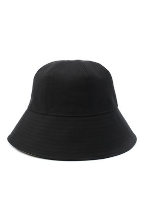 Женская хлопковая панама JIL SANDER черного цвета по цене 29950 руб., арт. JPPR591171-WR241750 | Фото 1 Женская хлопковая панама JIL SANDER черного цвета, арт. JPPR591171-WR241750 | Фото 1