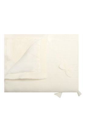 Детского шерстяное одеяло BABY T белого цвета, арт. 20AI102C0IMB | Фото 1 (Материал: Шерсть, Текстиль)