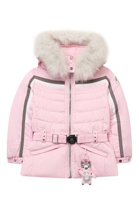 Детская куртка с капюшоном POIVRE BLANC розового цвета по цене 28600 руб., арт. 279635 | Фото 1 Детская куртка с капюшоном POIVRE BLANC розового цвета, арт. 279635 | Фото 1