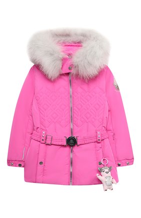 Детская куртка с капюшоном POIVRE BLANC фуксия цвета по цене 28800 руб., арт. 279633 | Фото 1 Детская куртка с капюшоном POIVRE BLANC фуксия цвета, арт. 279633 | Фото 1