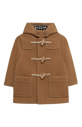 Детского шерстяное пальто BURBERRY бежевого цвета по цене 41500 руб., арт. 8033193 | Фото 1 Детского шерстяное пальто BURBERRY бежевого цвета, арт. 8033193 | Фото 1