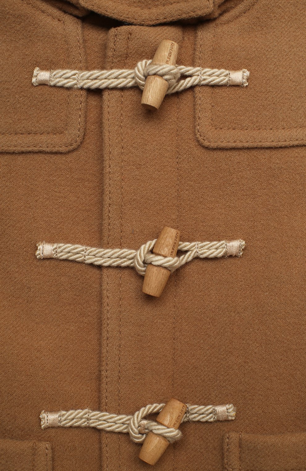 Детского шерстяное пальто BURBERRY бежевого цвета по цене 41500 руб., арт. 8033193 | Фото 3 Детского шерстяное пальто BURBERRY бежевого цвета, арт. 8033193 | Фото 3
