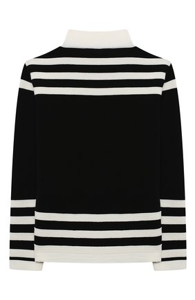 Детская шерстяная водолазка BALMAIN черно-белого цвета по цене 32300 руб., арт. 6N9060/NA820/12-16 | Фото 2 Детская шерстяная водолазка BALMAIN черно-белого цвета, арт. 6N9060/NA820/12-16 | Фото 2