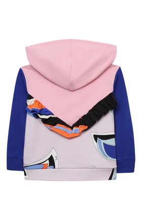 Детский хлопковая толстовка EMILIO PUCCI разноцветного цвета по цене 16850 руб., арт. 9N4070/NE020/2-4 | Фото 2 Детский хлопковая толстовка EMILIO PUCCI разноцветного цвета, арт. 9N4070/NE020/2-4 | Фото 2