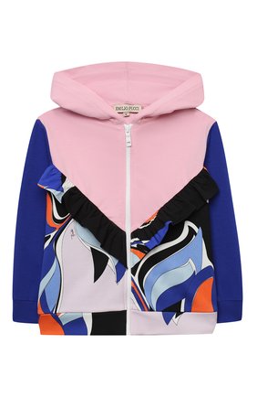 Детский хлопковая толстовка EMILIO PUCCI разноцветного цвета по цене 17900 руб., арт. 9N4070/NE020/5-8 | Фото 1 Детский хлопковая толстовка EMILIO PUCCI разноцветного цвета, арт. 9N4070/NE020/5-8 | Фото 1