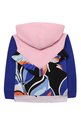 Детский хлопковая толстовка EMILIO PUCCI разноцветного цвета по цене 17900 руб., арт. 9N4070/NE020/5-8 | Фото 2 Детский хлопковая толстовка EMILIO PUCCI разноцветного цвета, арт. 9N4070/NE020/5-8 | Фото 2