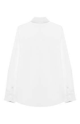 Детская хлопковая рубашка FENDI белого цвета по цене 29950 руб., арт. JMC116/A31W/3A-6A | Фото 2 Детская хлопковая рубашка FENDI белого цвета, арт. JMC116/A31W/3A-6A | Фото 2 (Рукава: Длинные; Материал внешний: Хлопок; Стили: Классический; Мальчики-школьная форма: Рубашки; Региональные ограничения белый список (Axapta Mercury): RU; Ростовка одежда: 4 года | 104 см, 6 лет | 116 см)