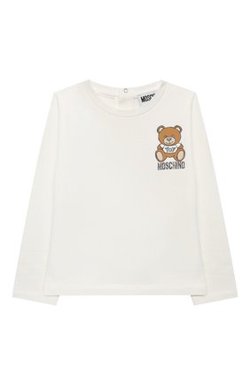 Детский комплект из лонгслива и брюк MOSCHINO бежевого цвета по цене 15000 руб., арт. MDK01M/LBB48 | Фото 2 Детский комплект из лонгслива и брюк MOSCHINO бежевого цвета, арт. MDK01M/LBB48 | Фото 2