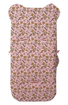 Детский хлопковый конверт MOSCHINO розового цвета по цене 19150 руб., арт. MUE00C/LDB46 | Фото 2 Детский хлопковый конверт MOSCHINO розового цвета, арт. MUE00C/LDB46 | Фото 2