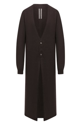 Женский кашемировый кардиган RICK OWENS коричневого цвета по цене 153000 руб., арт. RP20F2637/WSB | Фото 1 Женский кашемировый кардиган RICK OWENS коричневого цвета, арт. RP20F2637/WSB | Фото 1