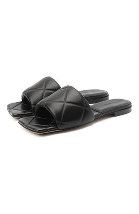 Женские кожаные шлепанцы bv rubber BOTTEGA VENETA черного цвета по цене 57200 руб., арт. 639940/VBP30 | Фото 1 Женские кожаные шлепанцы bv rubber BOTTEGA VENETA черного цвета, арт. 639940/VBP30 | Фото 1