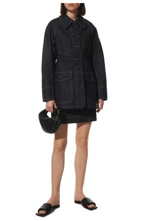 Женские кожаные шлепанцы bv rubber BOTTEGA VENETA черного цвета по цене 57200 руб., арт. 639940/VBP30 | Фото 2 Женские кожаные шлепанцы bv rubber BOTTEGA VENETA черного цвета, арт. 639940/VBP30 | Фото 2