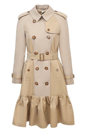 Женский хлопковый тренч BURBERRY бежевого цвета по цене 158000 руб., арт. 8026560 | Фото 1 Женский хлопковый тренч BURBERRY бежевого цвета, арт. 8026560 | Фото 1