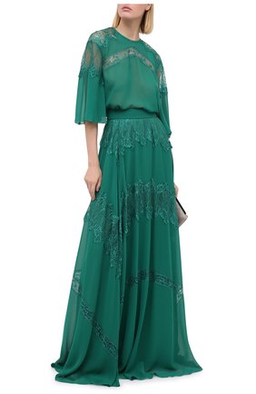 Женская блузка ZUHAIR MURAD зеленого цвета по цене 132000 руб., арт. BLP20380/CHPY004 | Фото 2 Женская блузка ZUHAIR MURAD зеленого цвета, арт. BLP20380/CHPY004 | Фото 2