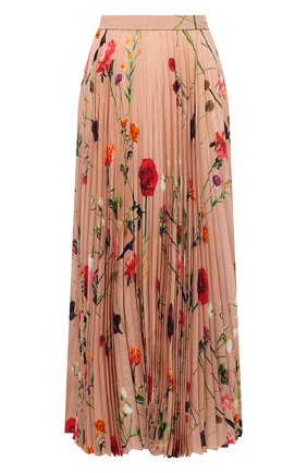 Женская шелковая юбка VALENTINO бежевого цвета по цене 223000 руб., арт. UB0RA702624 | Фото 1 Женская шелковая юбка VALENTINO бежевого цвета, арт. UB0RA702624 | Фото 1