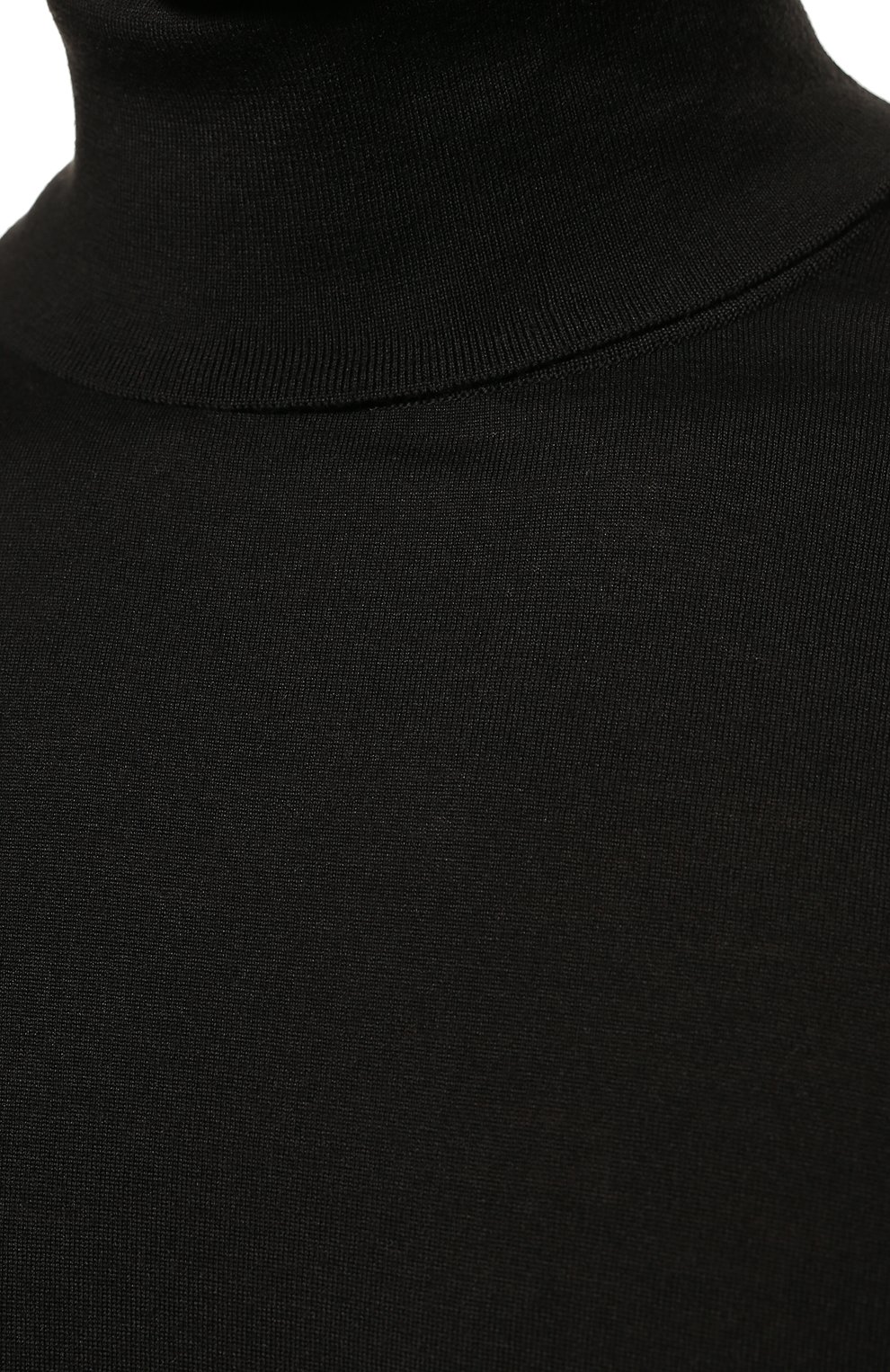 Мужской шерстяная водолазка LORO PIANA темно-серого цвета, арт. FAL3612 | Фото 5 (Материал внешний: Шерсть; Рукава: Длинные; Принт: Без принта; Длина (для топов): Удлиненные; Мужское Кросс-КТ: Водолазка-одежда; Стили: Кэжуэл)
