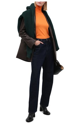 Женская шерстяная водолазка STELLA MCCARTNEY оранжевого цвета, арт. 362828/S1735 | Фото 2 (Длина (для топов): Стандартные; Материал внешний: Шерсть; Рукава: Длинные; Стили: Кэжуэл; Женское Кросс-КТ: Водолазка-одежда)