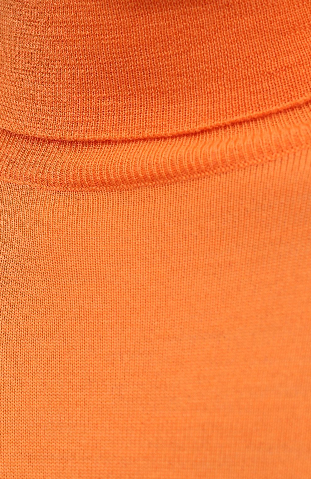 Женская шерстяная водолазка STELLA MCCARTNEY оранжевого цвета, арт. 362828/S1735 | Фото 5 (Женское Кросс-КТ: Водолазка-одежда; Материал внешний: Шерсть; Рукава: Длинные; Длина (для топов): Стандартные; Стили: Кэжуэл)