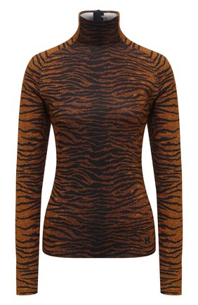Женская водолазка из вискозы KENZO коричневого цвета по цене 27850 руб., арт. FA62T08524SV | Фото 1 Женская водолазка из вискозы KENZO коричневого цвета, арт. FA62T08524SV | Фото 1