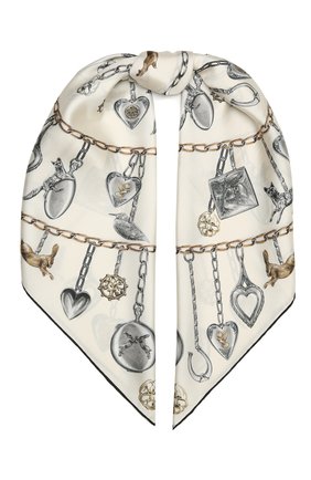 Женский шелковый платок ALEXANDER MCQUEEN белого цвета по цене 27250 руб., арт. 641189/3001Q | Фото 1 Женский шелковый платок ALEXANDER MCQUEEN белого цвета, арт. 641189/3001Q | Фото 1 (Материал: Текстиль, Шелк)