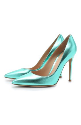 Женские кожаные туфли gianvito 105 GIANVITO ROSSI зеленого цвета по цене 54400 руб., арт. G28470.15RIC.NPSACMA | Фото 1 Женские кожаные туфли gianvito 105 GIANVITO ROSSI зеленого цвета, арт. G28470.15RIC.NPSACMA | Фото 1