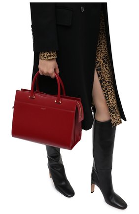 Женская сумка uptown SAINT LAURENT красного цвета по цене 216500 руб., арт. 636543/0SX0J | Фото 2 Женская сумка uptown SAINT LAURENT красного цвета, арт. 636543/0SX0J | Фото 2