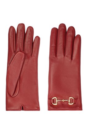 Женские кожаные перчатки GUCCI красного цвета по цене 35900 руб., арт. 603635/BAP00 | Фото 2 Женские кожаные перчатки GUCCI красного цвета, арт. 603635/BAP00 | Фото 2