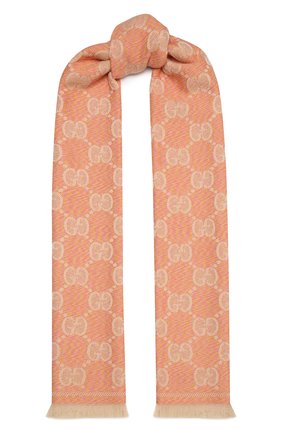 Женский шерстяной шарф GUCCI розового цвета по цене 33600 руб., арт. 627011/3G200 | Фото 1 Женский шерстяной шарф GUCCI розового цвета, арт. 627011/3G200 | Фото 1