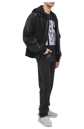 Мужская хлопковая футболка RHUDE черного цвета по цене 23050 руб., арт. RHU08PF20012 | Фото 2 Мужская хлопковая футболка RHUDE черного цвета, арт. RHU08PF20012 | Фото 2