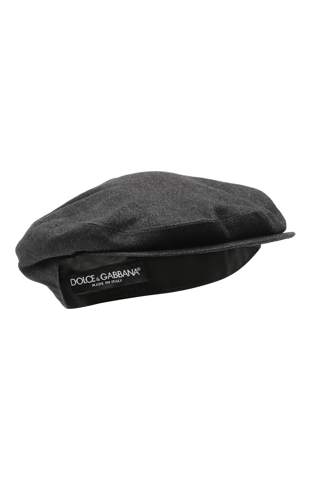 Мужская хлопковое кепи DOLCE & GABBANA серого цвета, арт. GH587A/FC6A0 | Фото 1