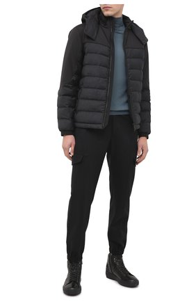 Мужские кожаные кеды BOGNER черного цвета по цене 41050 руб., арт. 103-A922/ANCH0RAGE M7A | Фото 2 Мужские кожаные кеды BOGNER черного цвета, арт. 103-A922/ANCH0RAGE M7A | Фото 2