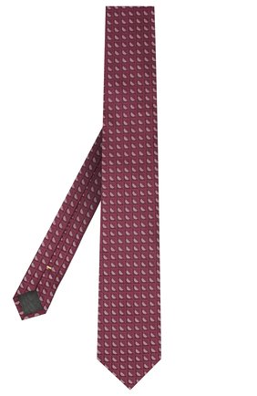 Мужской шелковый галстук CANALI фиолетового цвета, арт. 70/HJ02802 | Фото 2 (Материал: Текстиль, Шелк; Принт: С принтом)