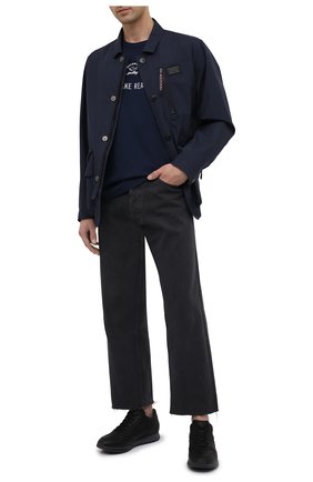 Мужские кожаные кроссовки HOGAN черного цвета по цене 38250 руб., арт. HXM3210K15203R | Фото 2 Мужские кожаные кроссовки HOGAN черного цвета, арт. HXM3210K15203R | Фото 2