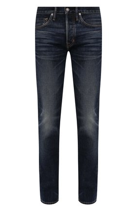 Мужские джинсы TOM FORD темно-синего цвета по цене 75250 руб., арт. BVJ31/TFD002 | Фото 1 Мужские джинсы TOM FORD темно-синего цвета, арт. BVJ31/TFD002 | Фото 1