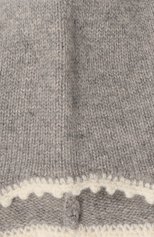 Детского кашемировая шапка OSCAR ET VALENTINE серого цвета, арт. BON04CHERRY | Фото 3 (Материал: Текстиль, Кашемир, Шерсть)